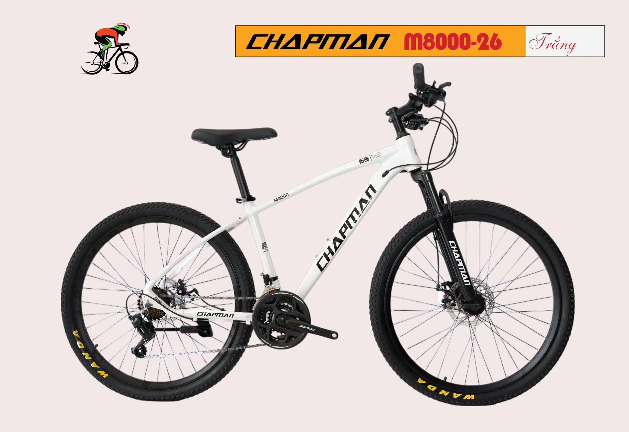 Xe đạp CHAPMAN M8000-26 inch, hợp kim nhôm, có mối hàn