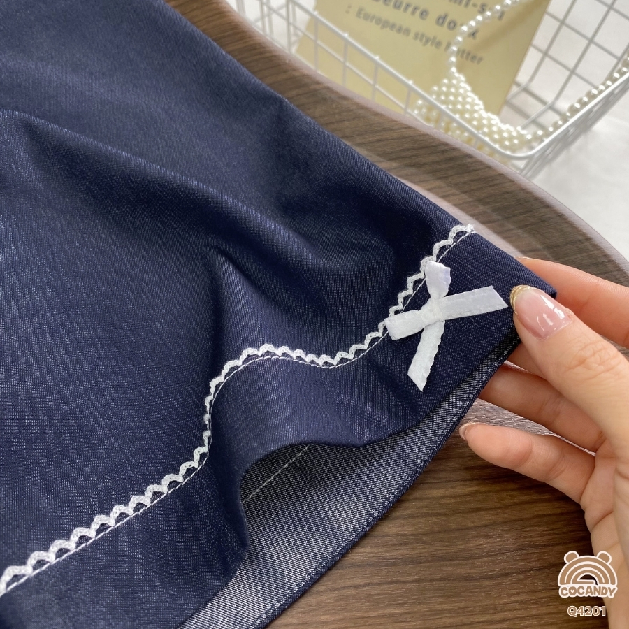 Quần dài suông XANH DENIM nẹp nhỏ be_thumbnail_3