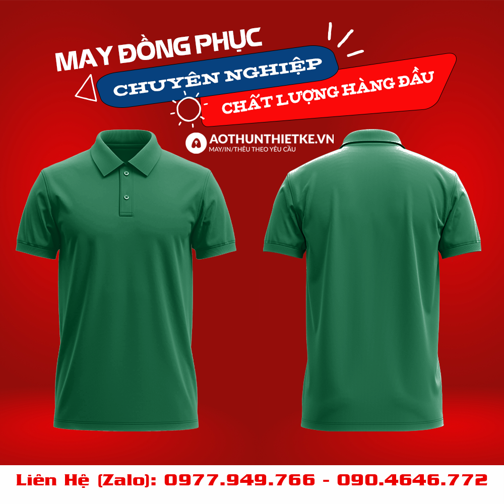 Áo Đồng Phục Polo Basic Xanh Két_thumbnail_0