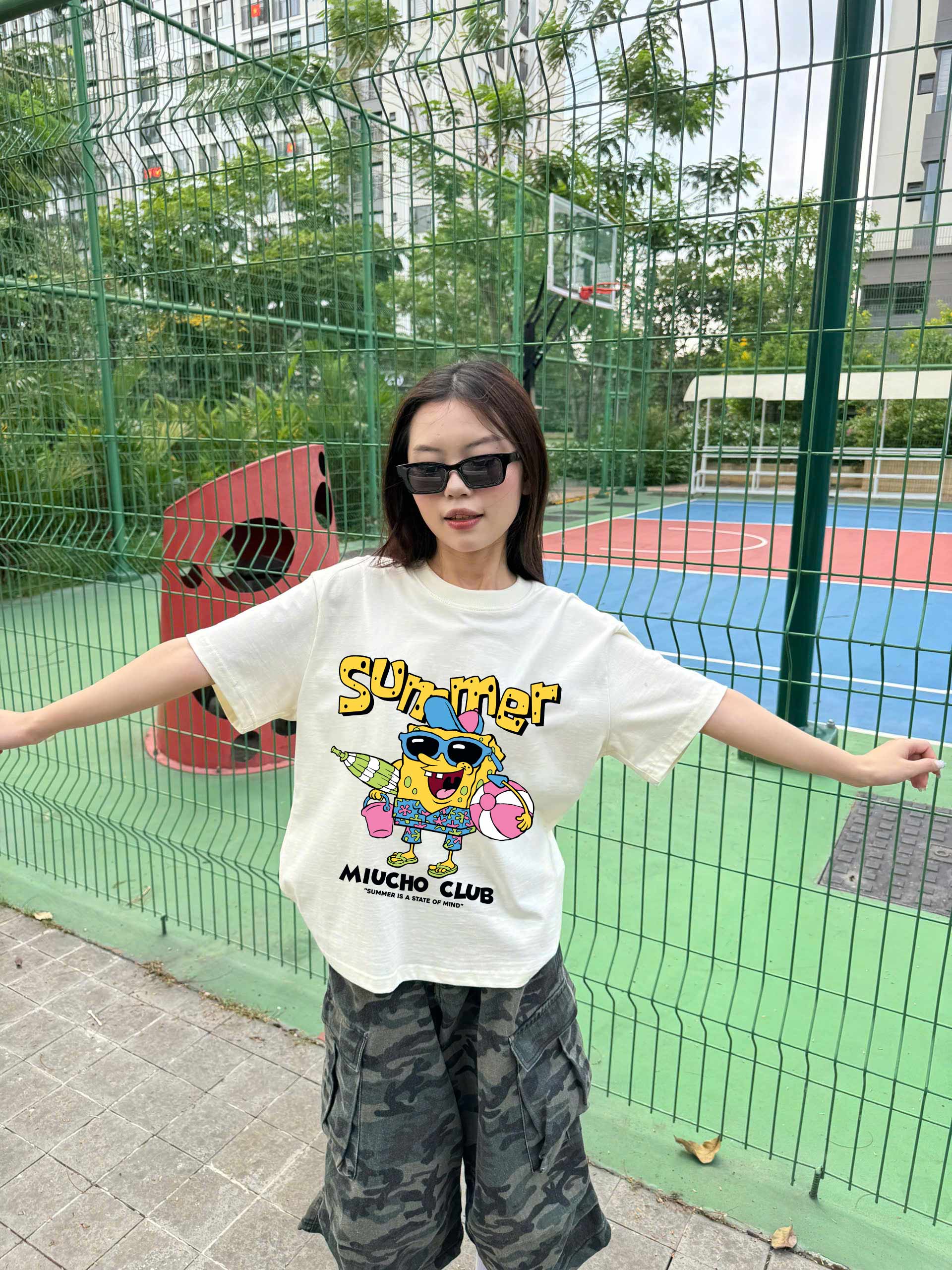 Áo thun boxy hè biển 2330 Miucho chất vải cotton 2 chiều cao cấp dày dặn đứng form in mix_thumbnail_6