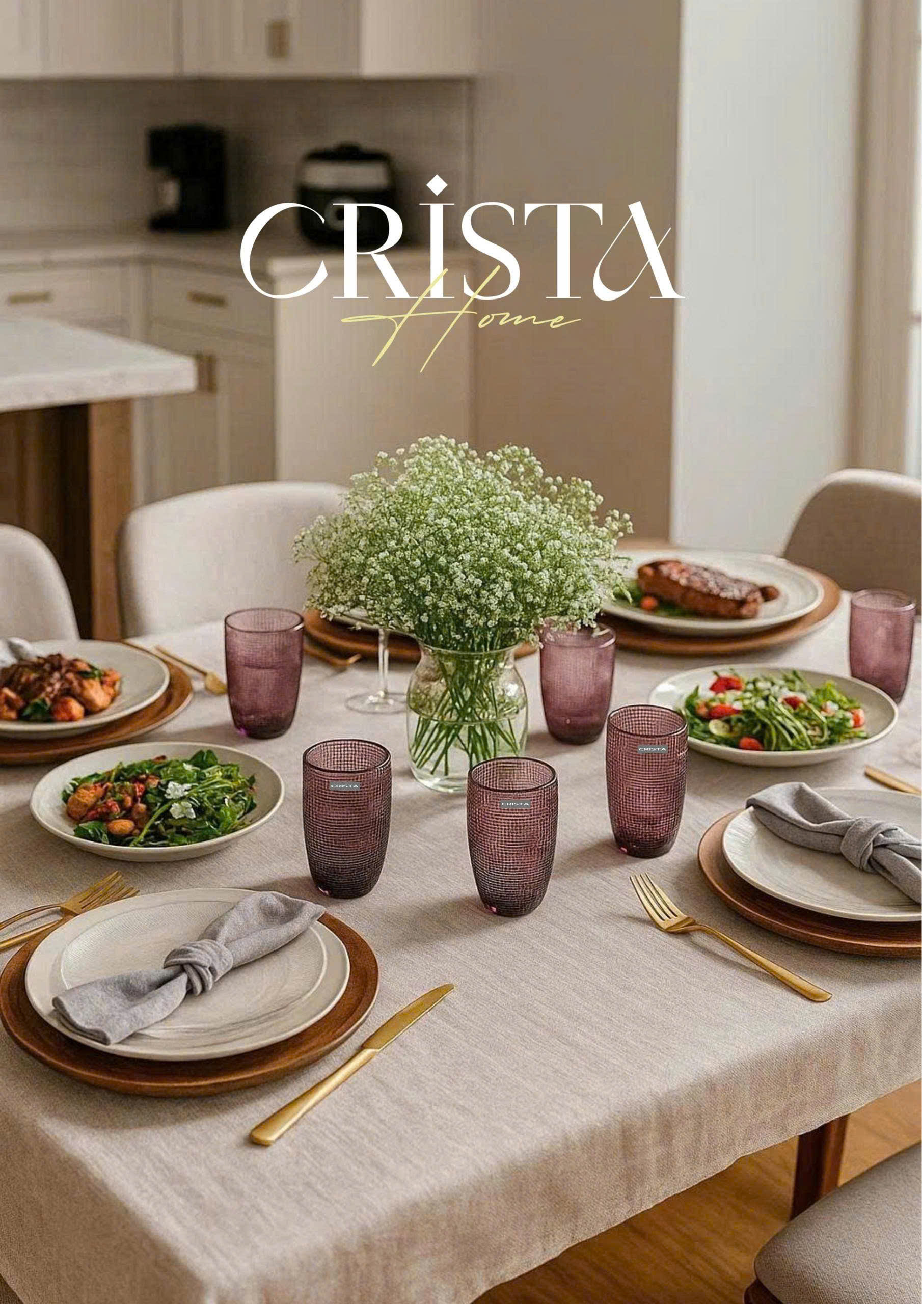 Bộ 6 cốc thủy tinh CRISTA HOME  vân lưới dập nổi 420 ml_thumbnail_30