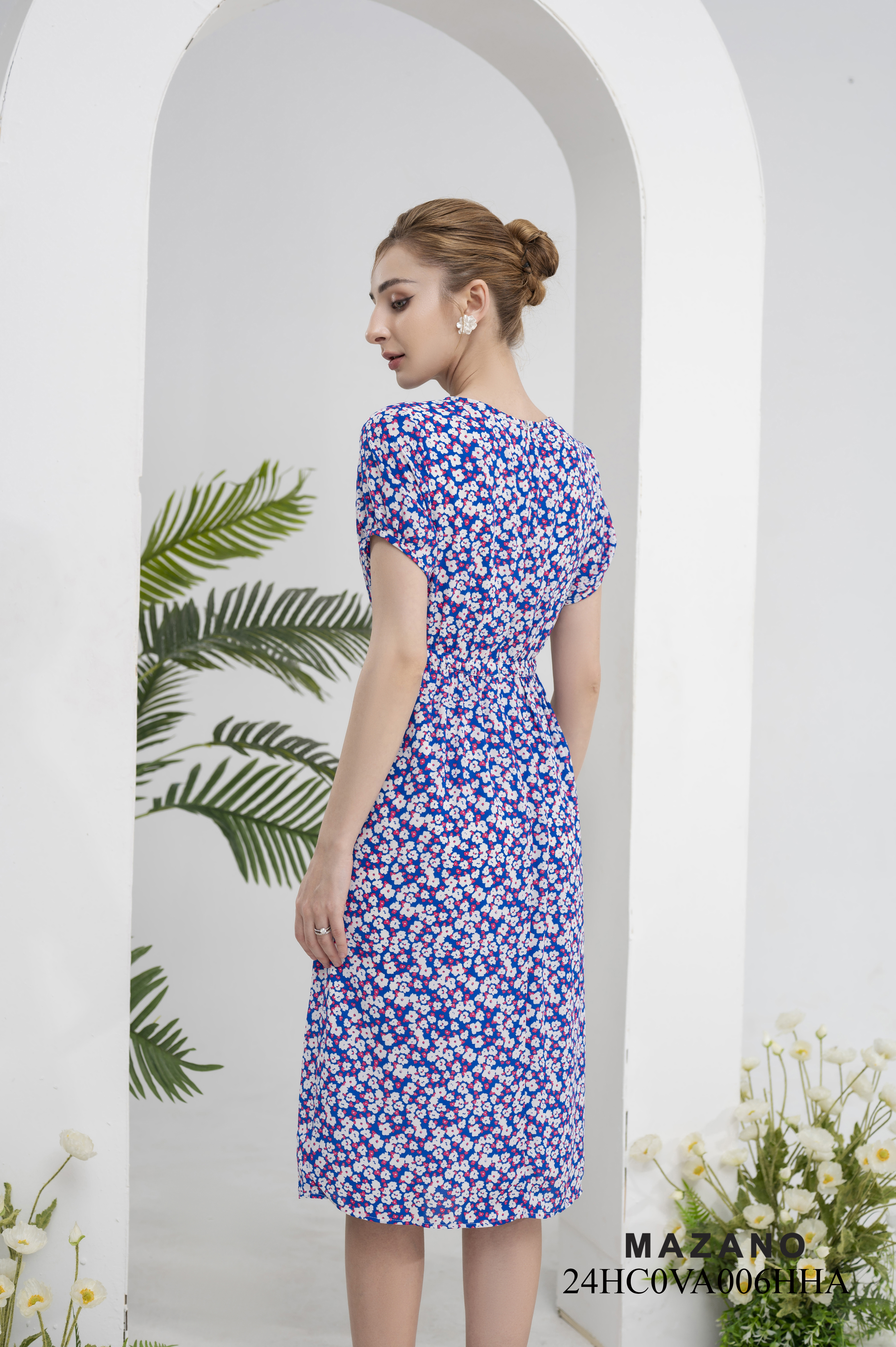 Đầm dạo phố hoa nhí xếp nhún chân_thumbnail_4