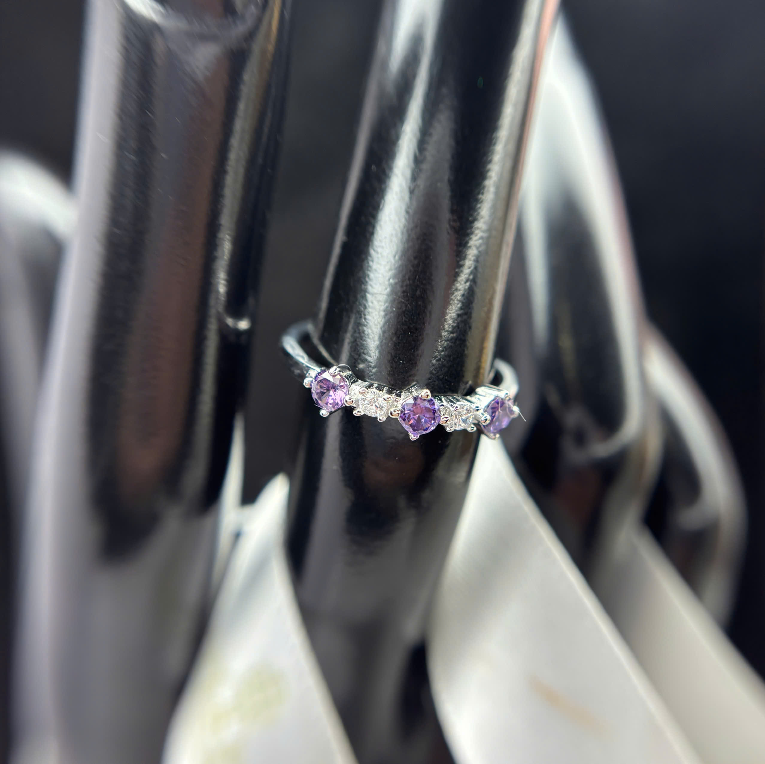 Nhẫn bạc xi bạch kim lá tím ngọc size 6_thumbnail_3