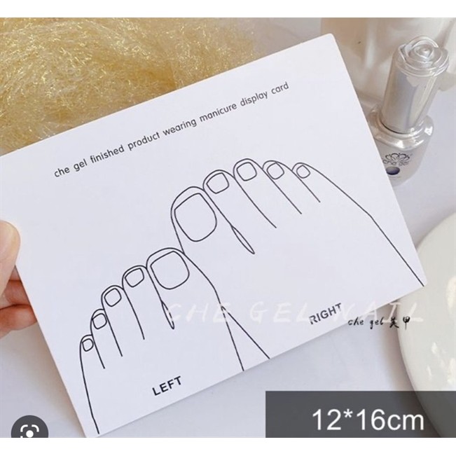 Tấm dán nail box- Chân