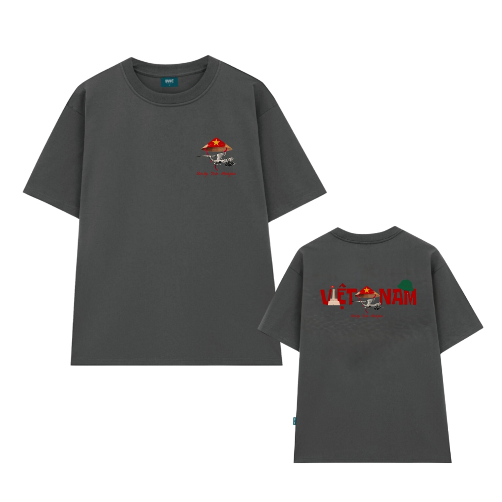 Áo thun Việt Nam nón lá độc lập tự do hạnh phúc form oversize nam nữ - Local brand We Tee T042_thumbnail_3