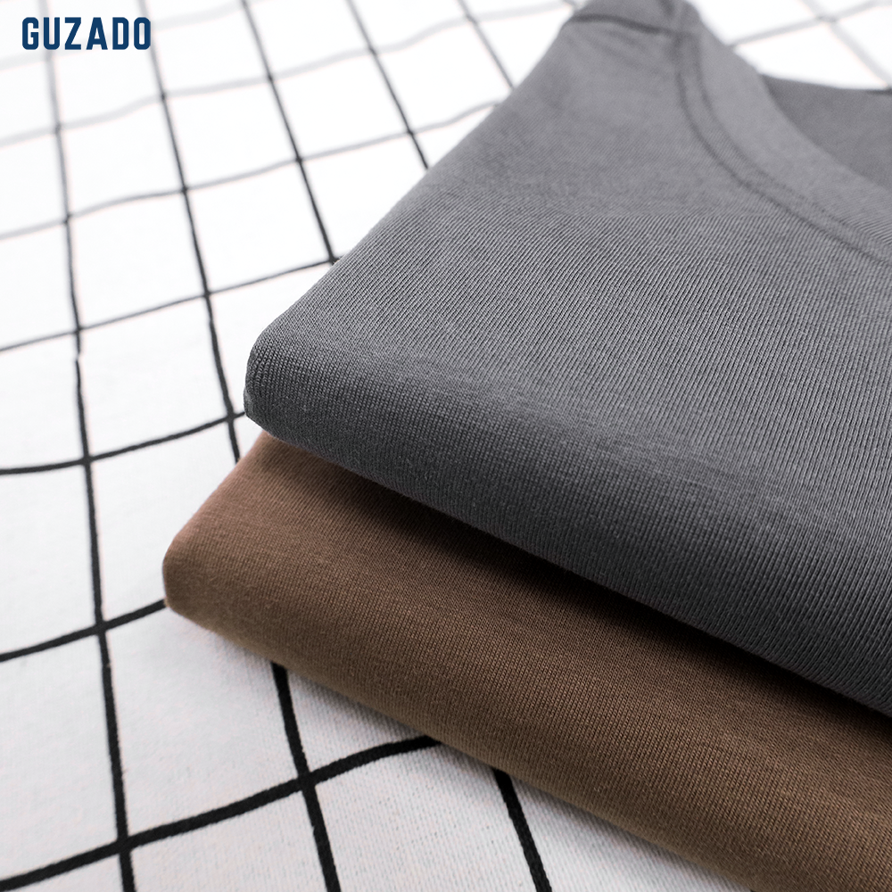 Đồ Bộ Guzado Áo Cotton Kết Hợp Quần Gió Basic  BTS03_thumbnail_11