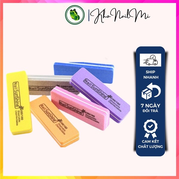 Phao dũa mịn Sunshine ngắn (buffer cát mịn) hình chữ nhật