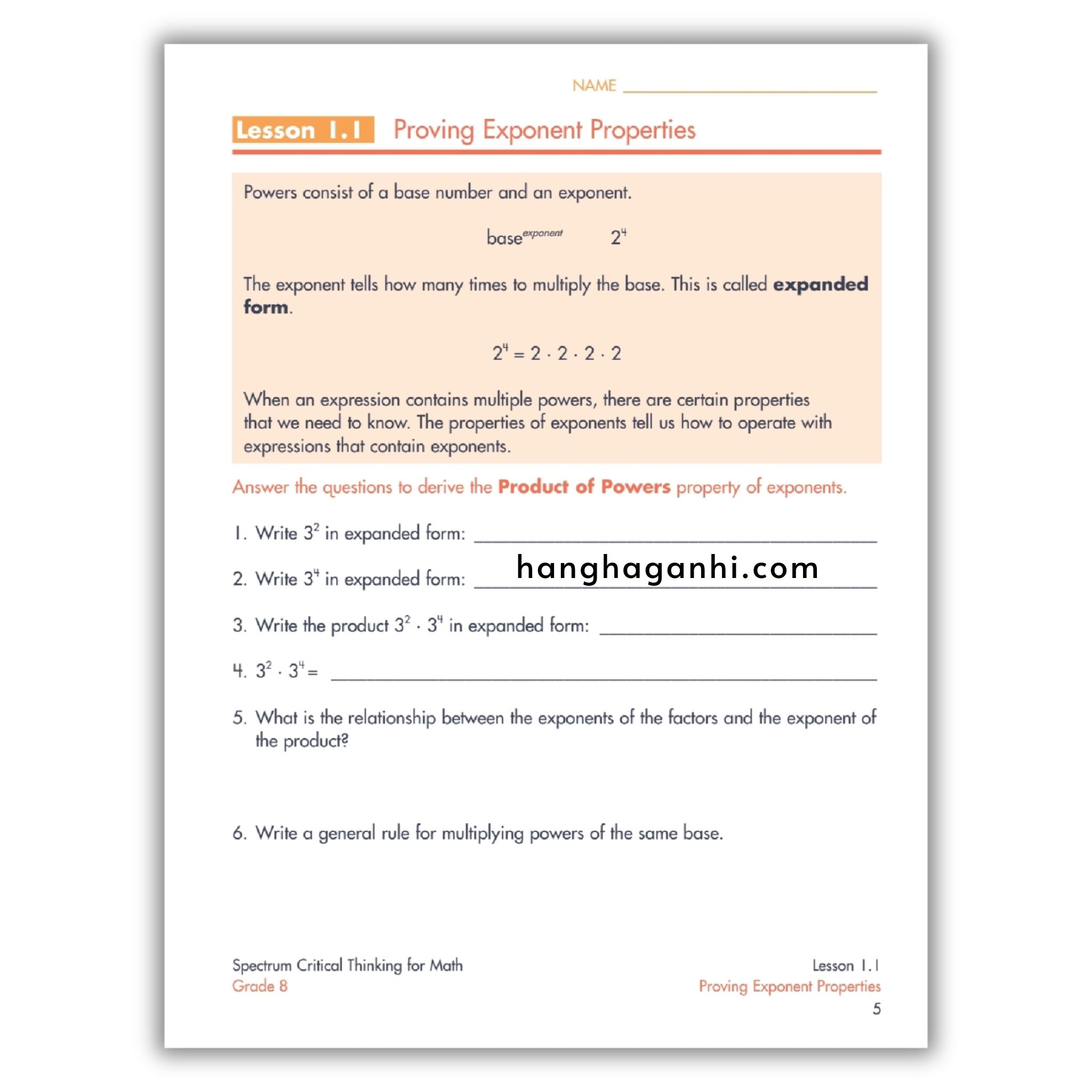 Sách Spectrum Critical Thinking for Math Workbook Grade 8_thumbnail_11