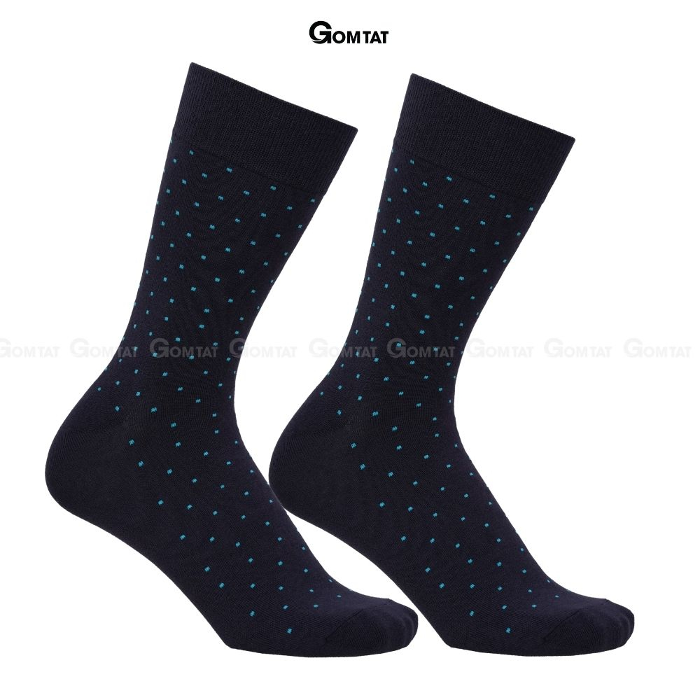 Tất nam cổ cao chấm bi LUX-CHAMBI