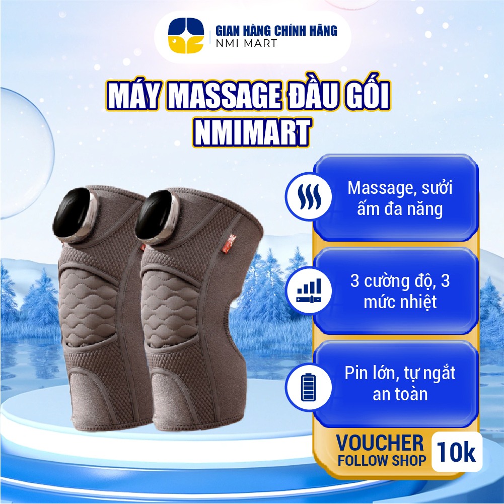 Máy Massage Đầu Gối NMIMART Nhỏ Gọn Giảm Đau Nhức Gối, Bả Vai, Cánh Tay - MDG01