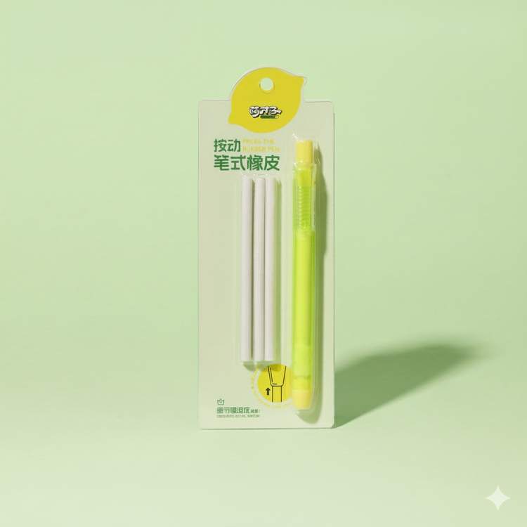 Tẩy Bút Bấm Cao Cấp Không Vụn, Tẩy Chính Xác 0.5mm, Thay Lõi Tiện Lợi Cho Học Sinh 309GT_thumbnail_4