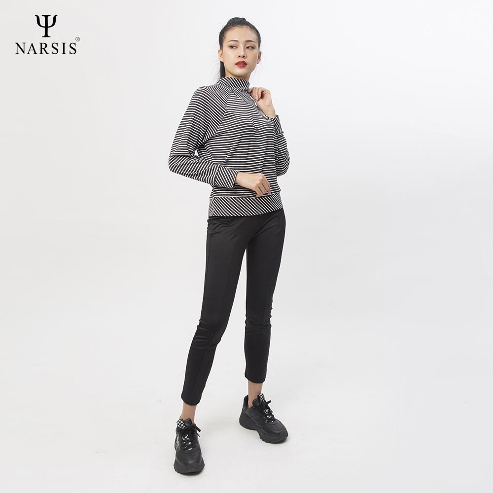 ÁO THUN DÀI TAY CỔ 3 PHÂN NỮ L0011 NARSIS CHẤT LIỆU THOÁNG MÁT, DỄ CHỊU, THOẢI MÁI CẢ NGÀY, DỄ VẬ...