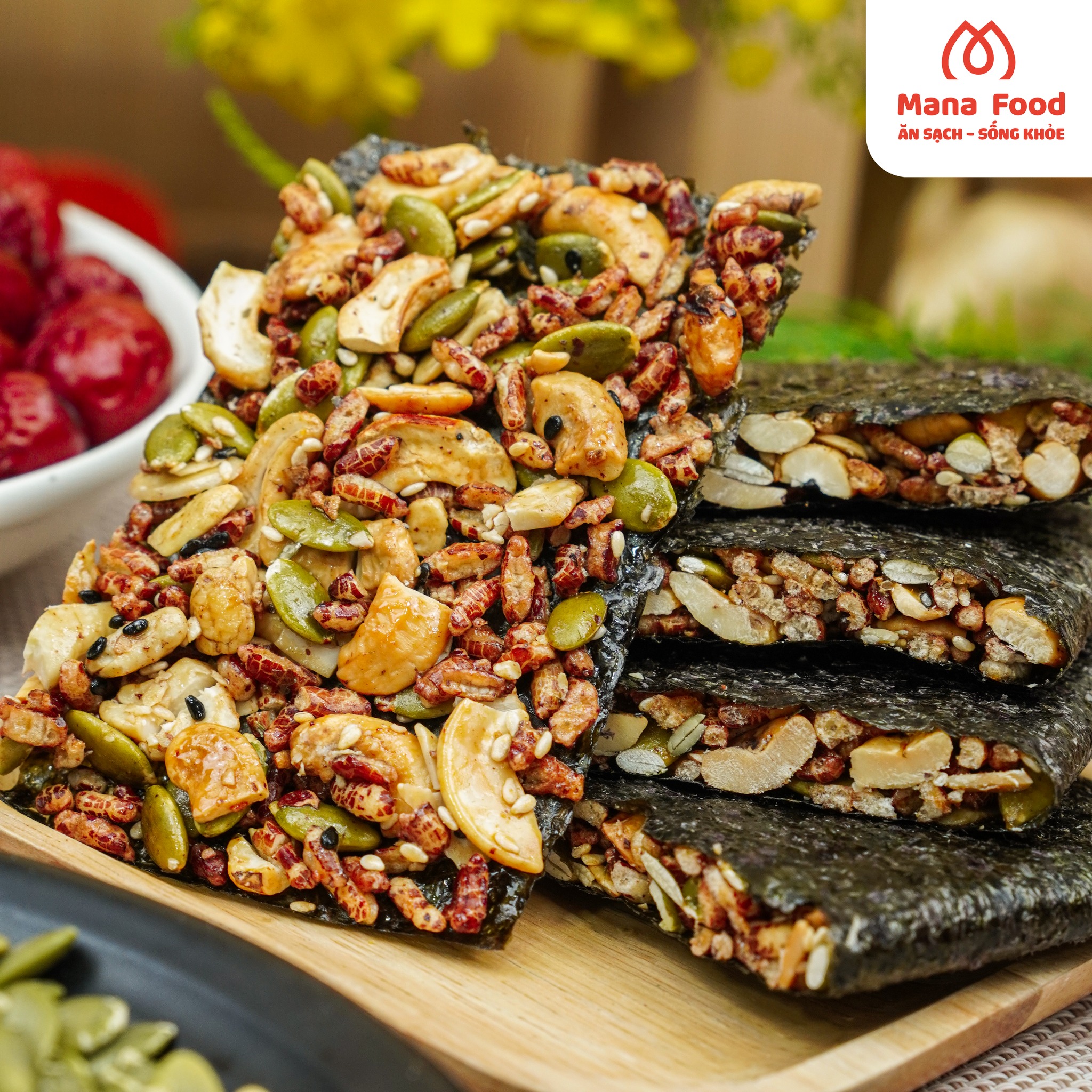 Rong Biển Kẹp Hạt Mana - Túi zip 300g