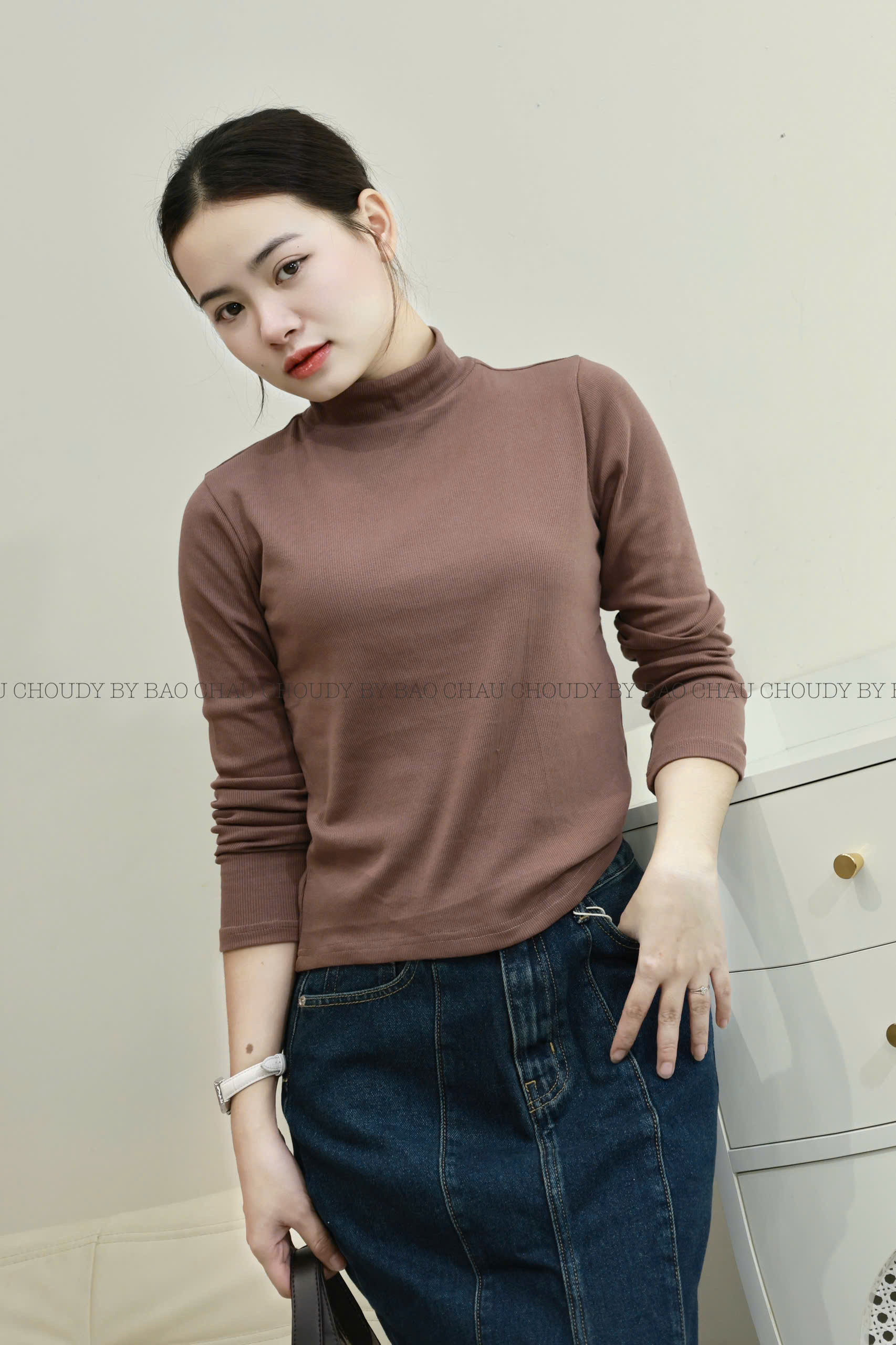 SALE A757 ÁO THUN CỔ LỌ 5 MÀU_thumbnail_10