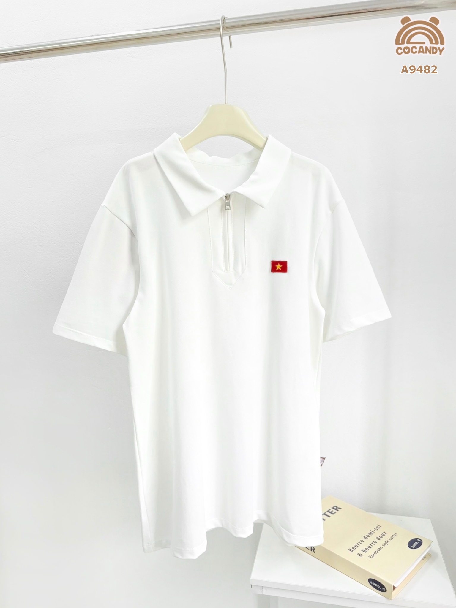 Áo cộc TRẮNG polo nẹp vai NAM_thumbnail_1