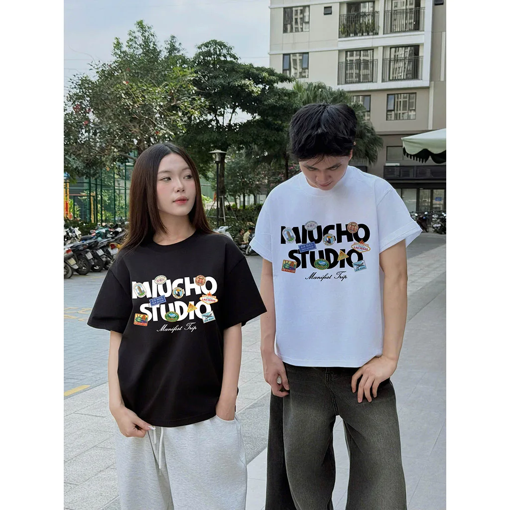 Áo thun Tết Bính Ngọ boxy nam nữ Miucho vải thoáng mát đứng form cổ tròn in mix 3011_thumbnail_2