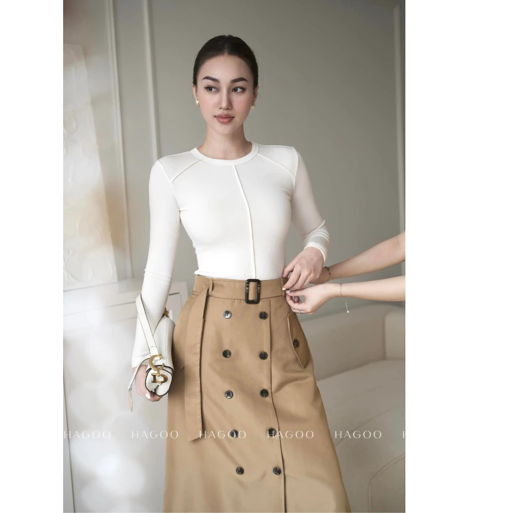 Áo Mongtogi gân nổi cổ tròn HAGOO