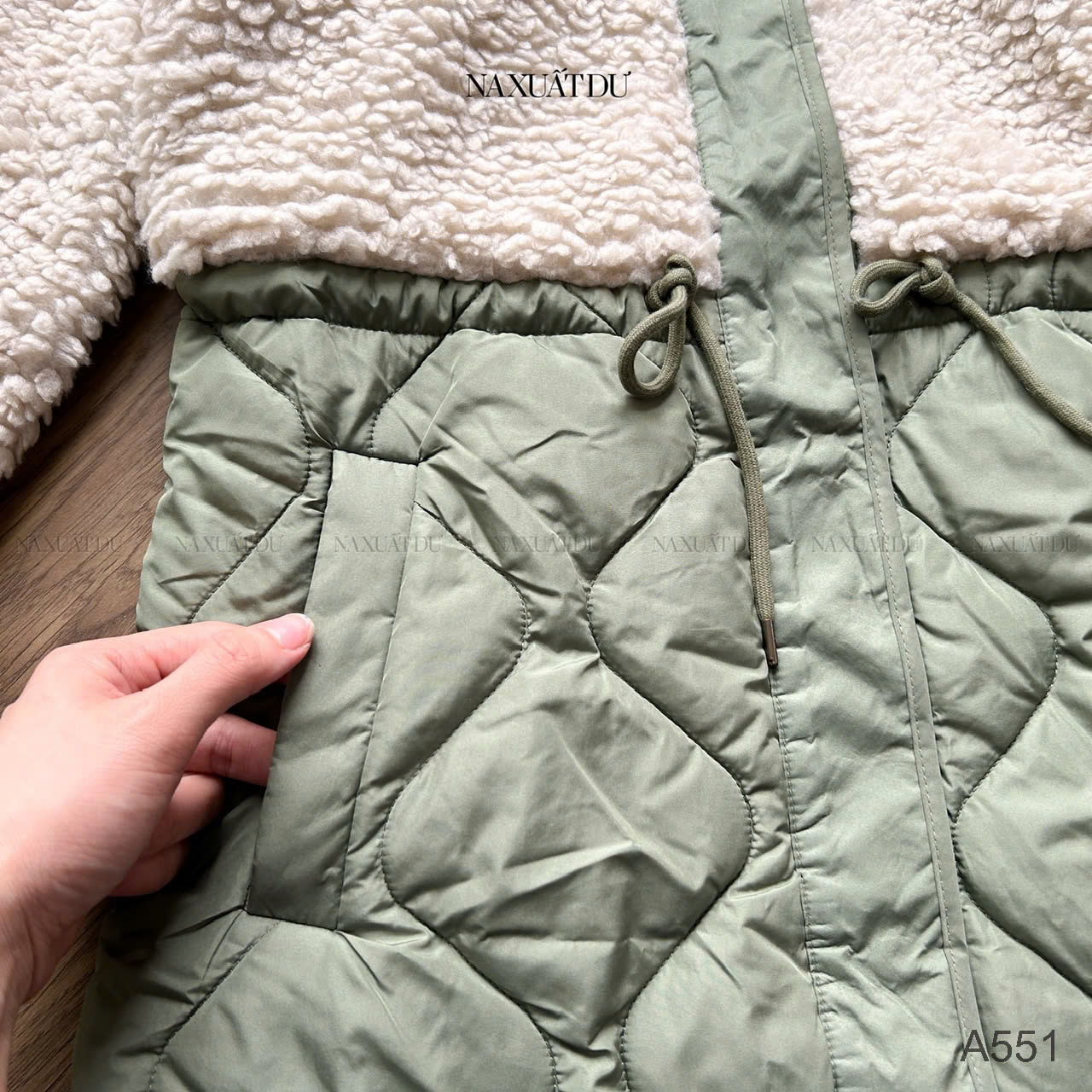 Áo khoác phao phối lông -  A551 (SALE)_thumbnail_2