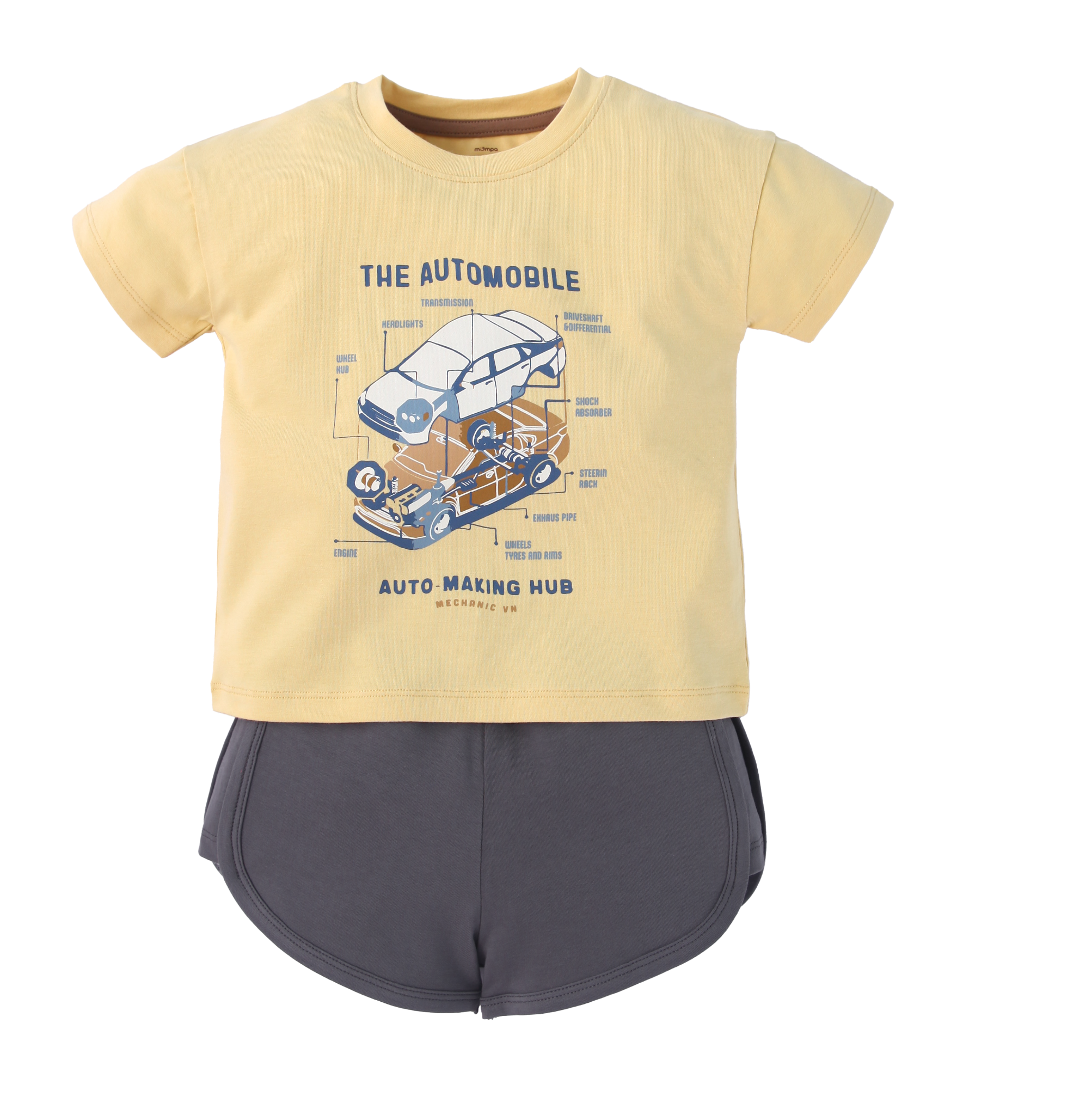 482 MOMPA Bộ cộc tay bé trai 3 màu sz 5y - 155k