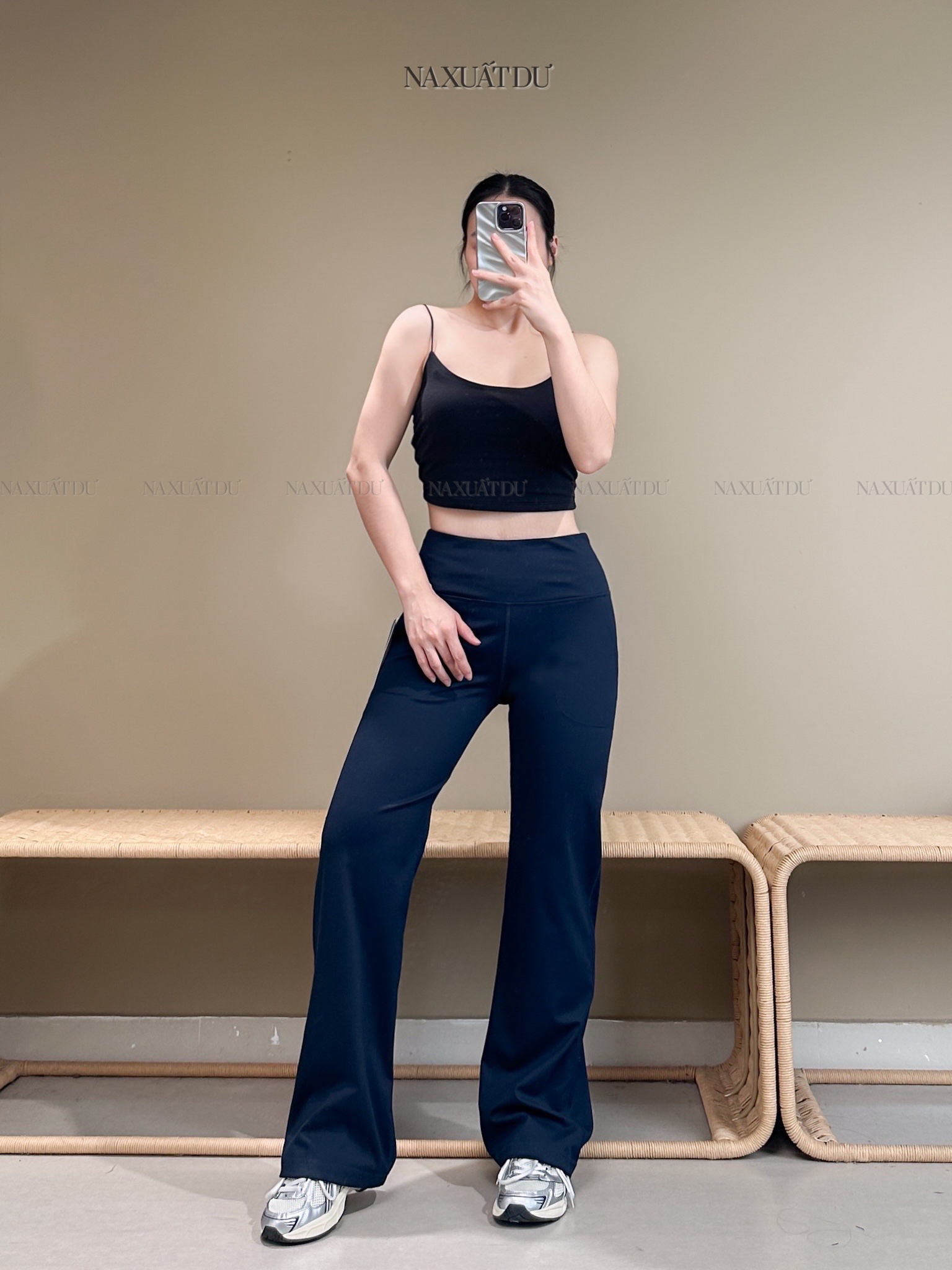 Quần dài legging loe nữ 