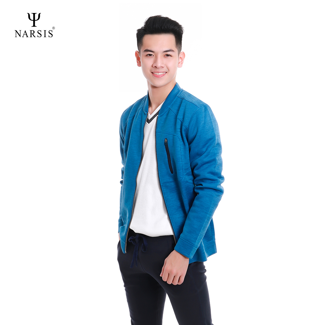 ÁO KHOÁC NAM D8081 NARSIS CHẤT LIỆU THOÁNG MÁT, DỄ CHỊU, THOẢI MÁI CẢ NGÀY, DỄ VẬN ĐỘNG