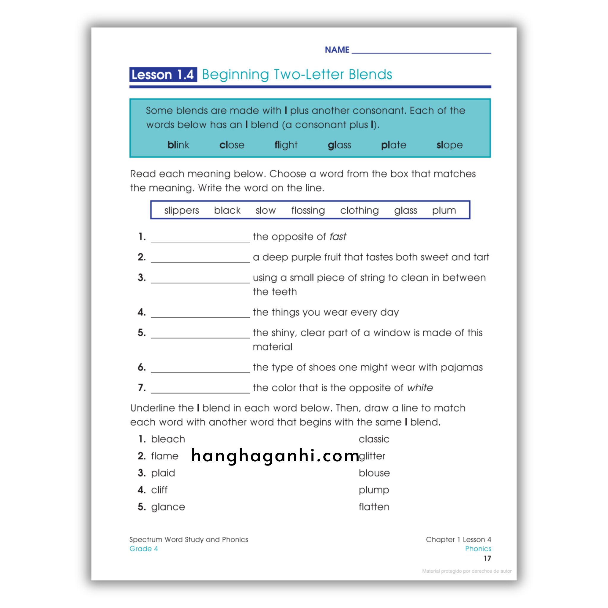 Sách Spectrum Word Study and Phonics Workbook Grade 4_thumbnail_6
