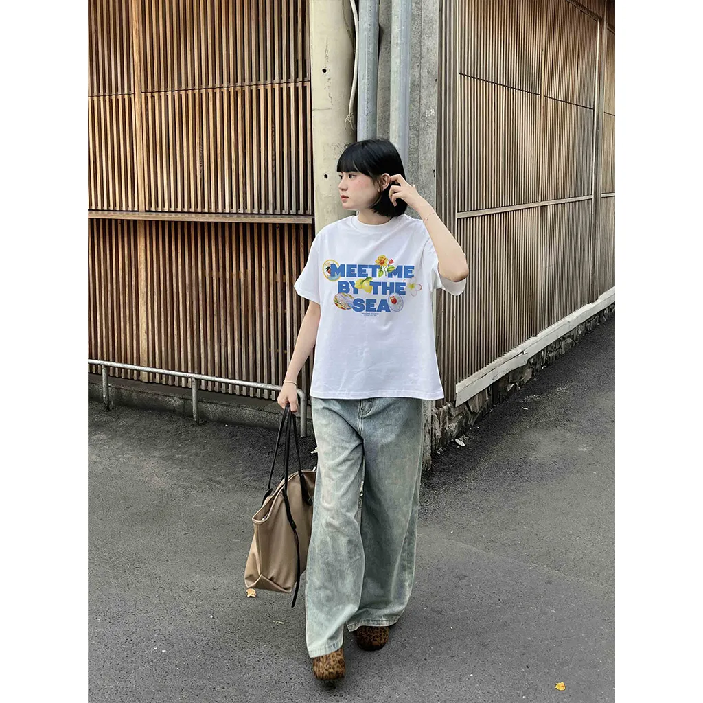 Áo thun nam nữ form boxy hè biển Miucho 3383_thumbnail_5