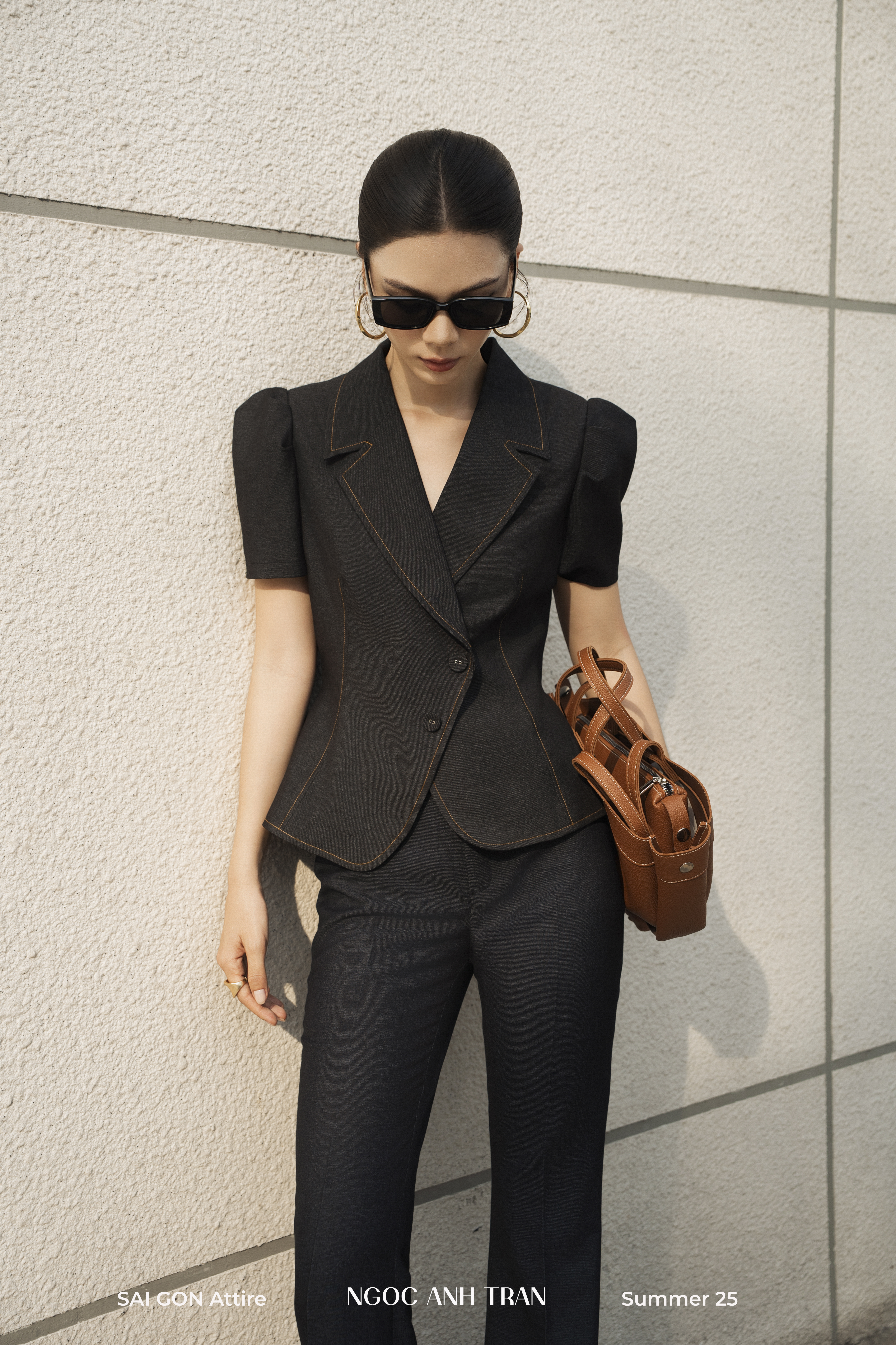 A177  - Áo kiểu dáng lửng tay bồng denim_thumbnail_2