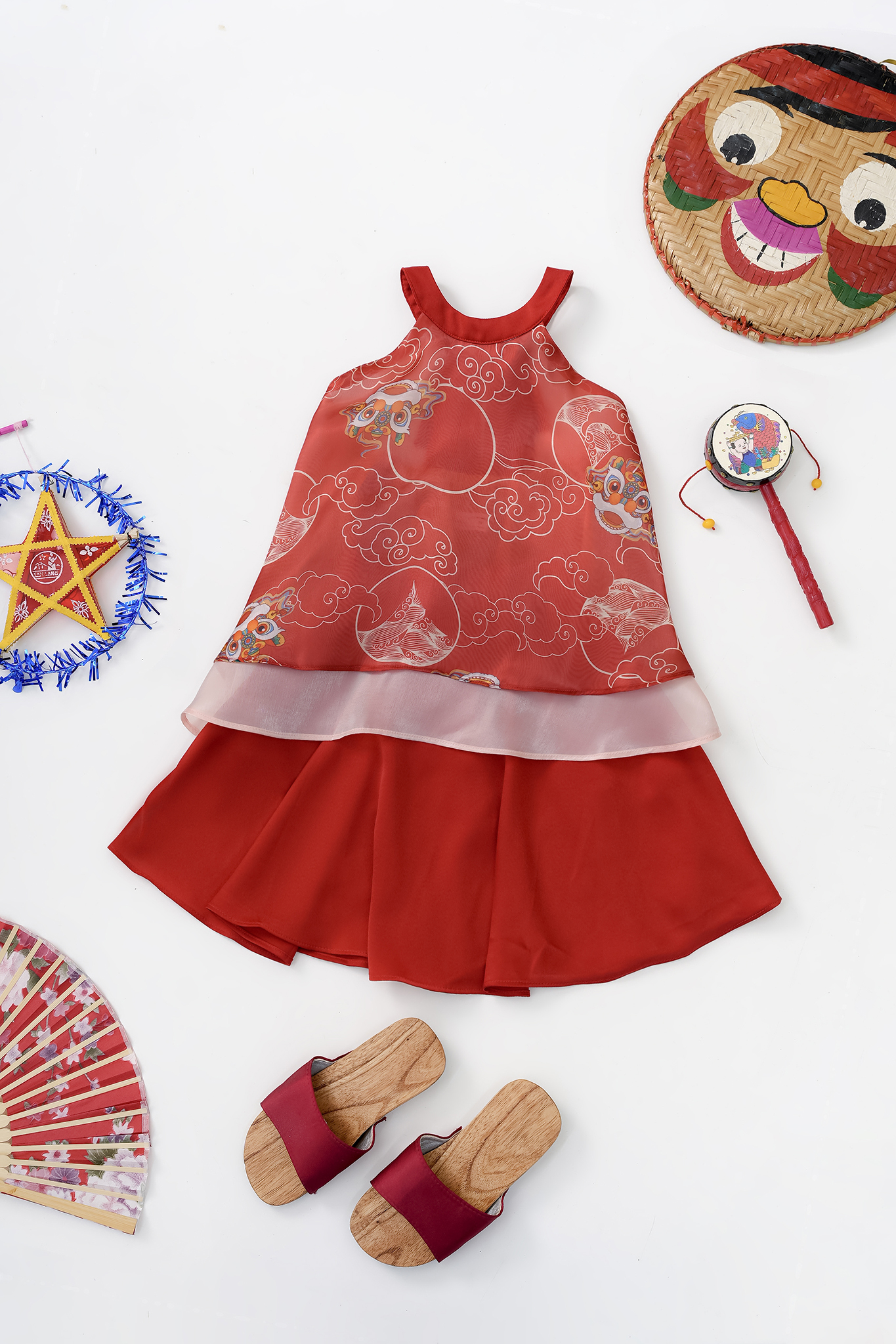 Bộ cổ yếm phối tơ chân váy lụa_thumbnail_4