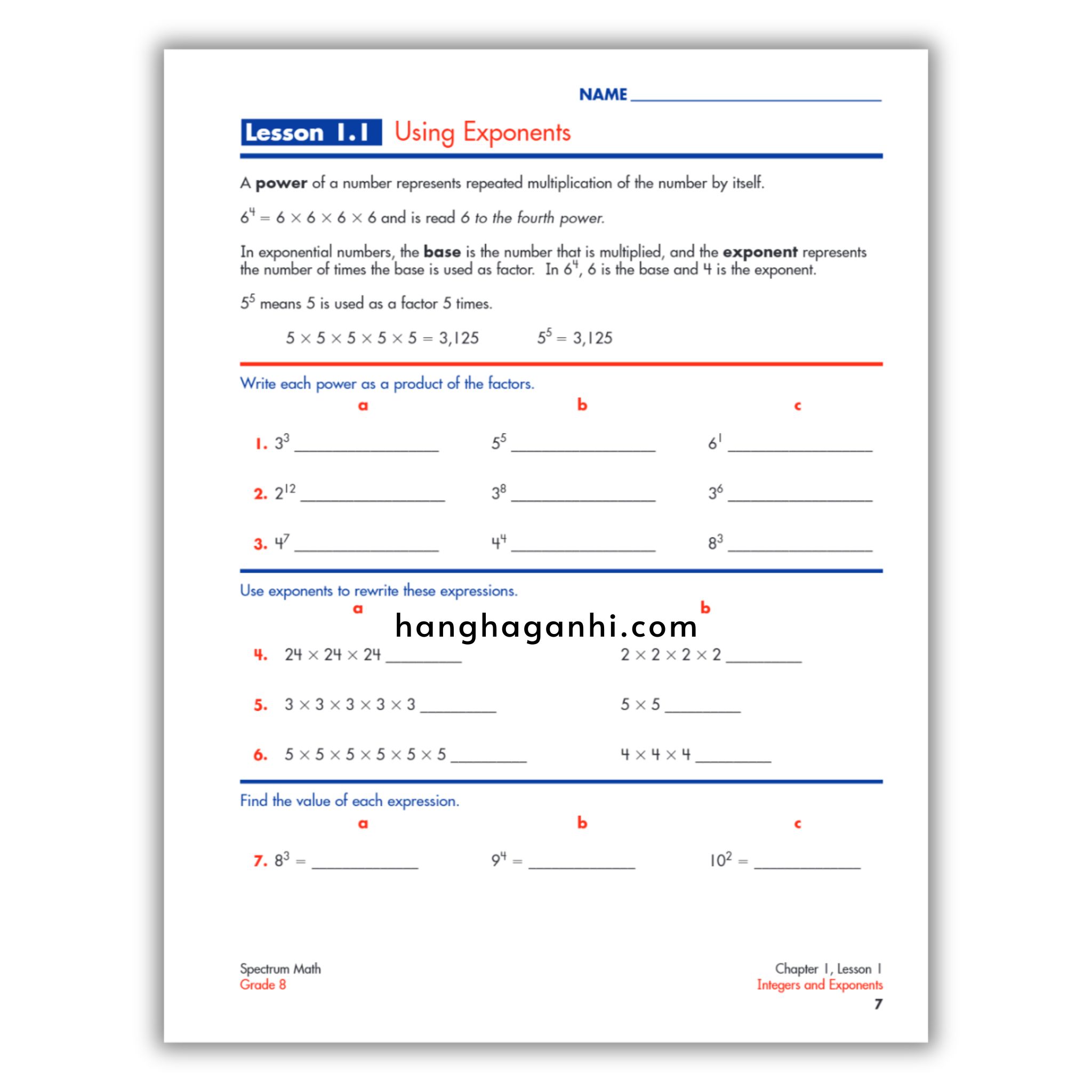 Spectrum Math Workbook Grade 8- Sách Toán Tiếng Anh cho bé lớp 8_thumbnail_10