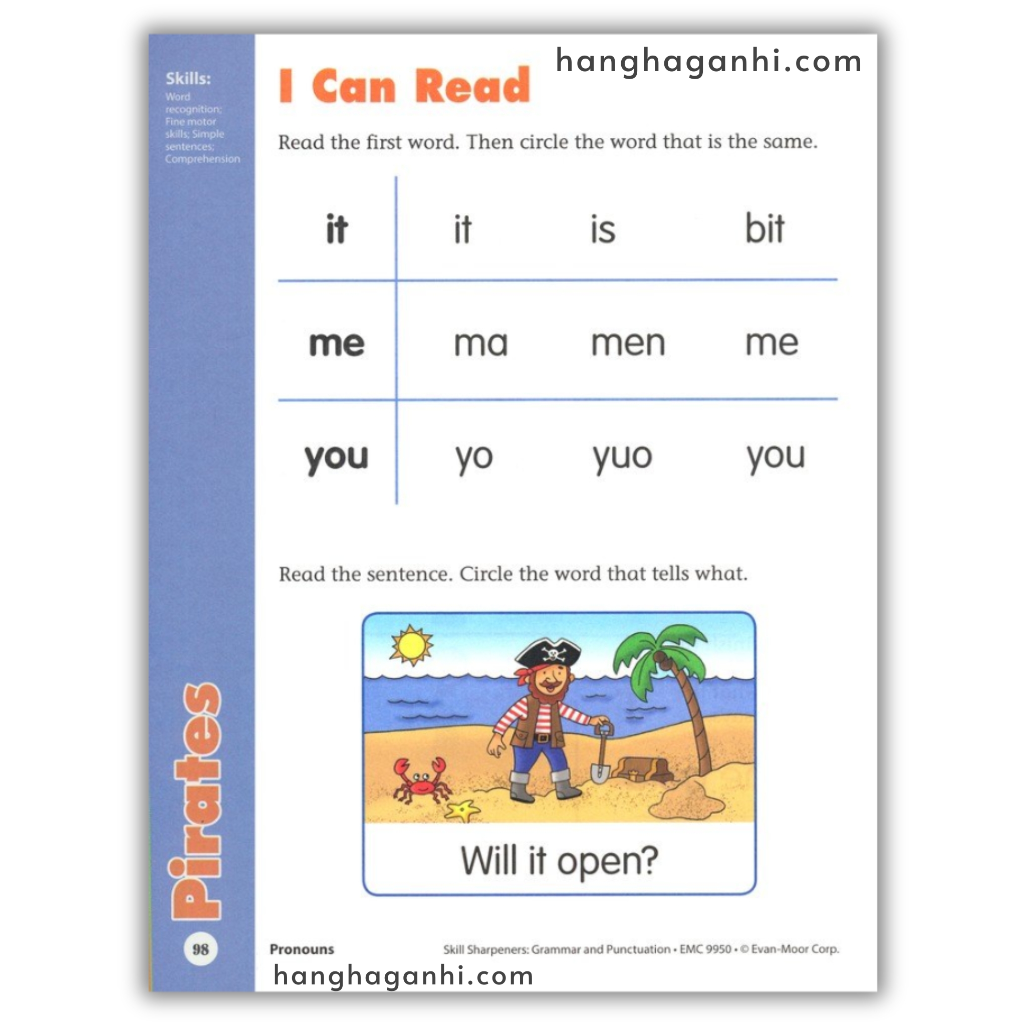 Sách Evan-Moor Skill Sharpeners Grammar and Punctuation Grade K_thumbnail_10
