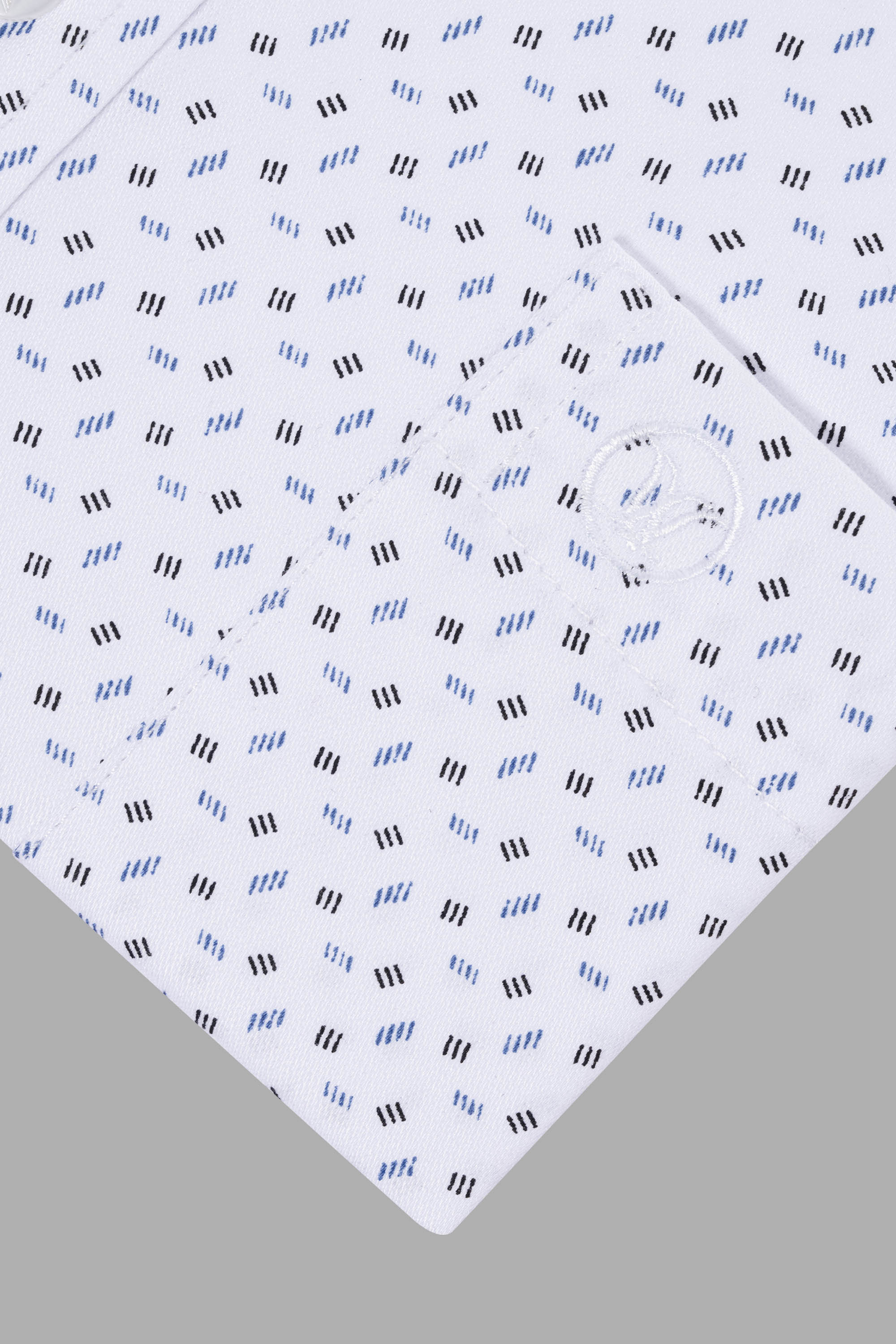 Sơ Mi Cộc Tay Họa Tiết Nam Trung Niên ANCHI Chất Liệu Sợi Sồi Cao Cấp Phom Suông Vạt Ngang Màu Trắng Bi_thumbnail_24