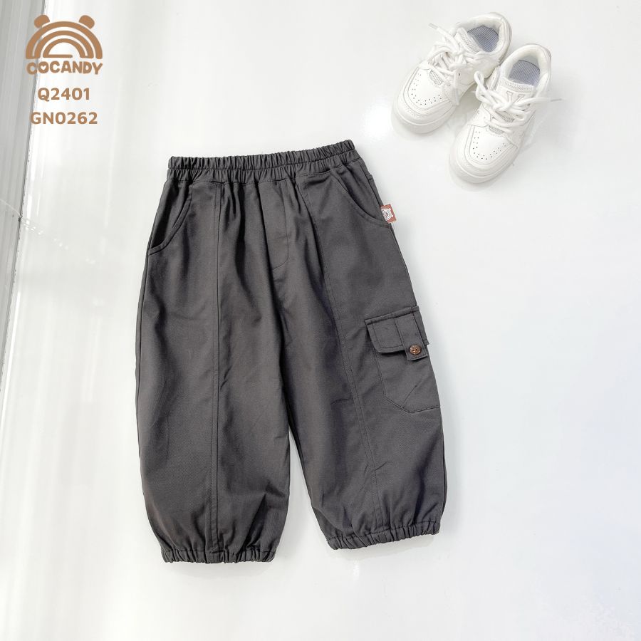 Quần dài GHI ĐẬM 1 túi cúc bo gấu_thumbnail_1