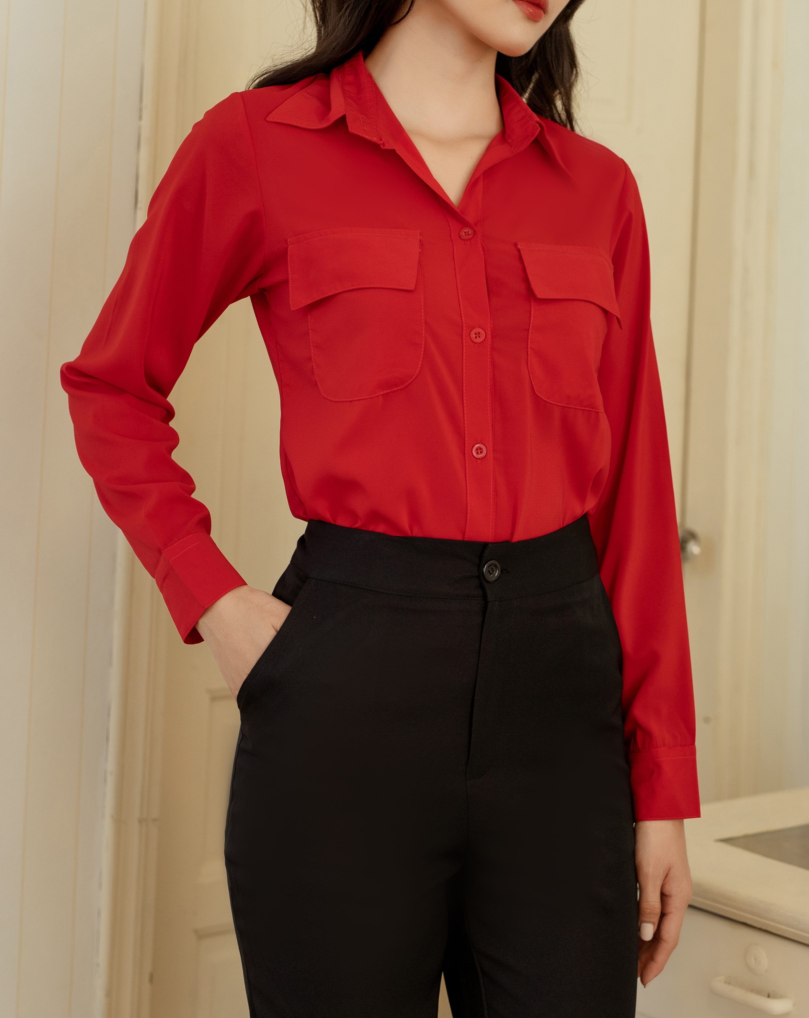 Sơ mi form dài xẻ eo cao xinh xắn_thumbnail_30