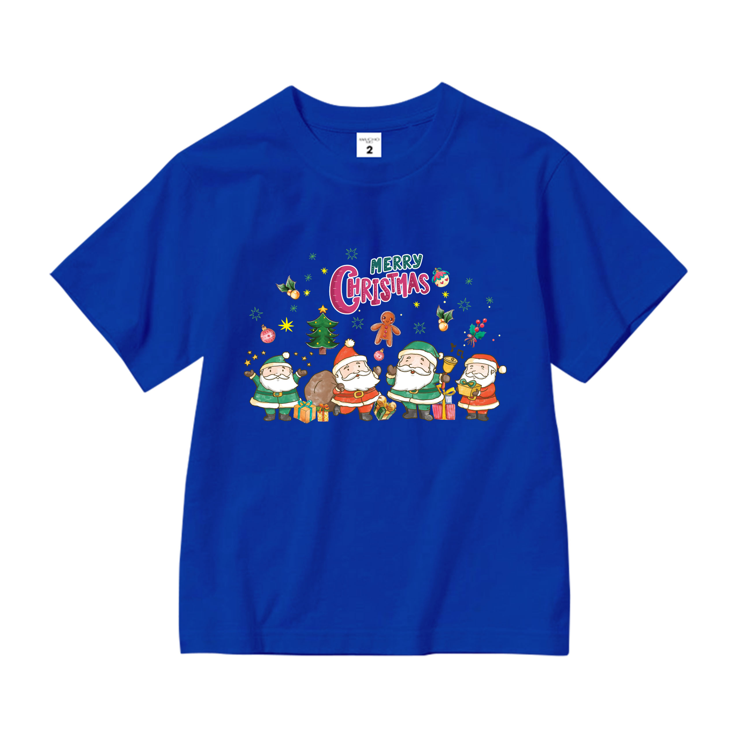 Áo thun bé gái giáng sinh noel from rộng chất vải cotton thoáng mát AED1711 Miucho Kid in graphic_thumbnail_8