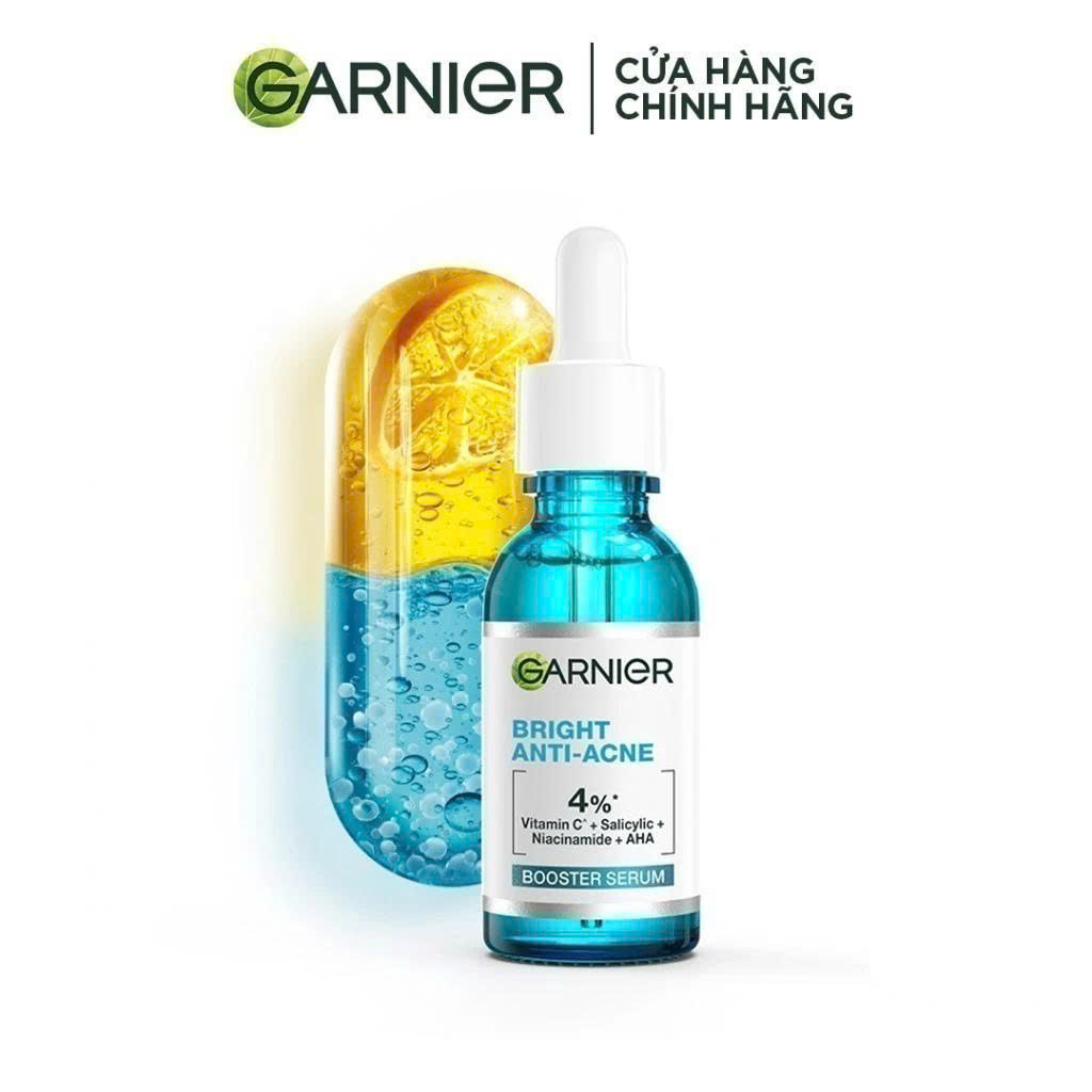 Serum Garnier Giảm Mụn – Mờ Thâm Cho Da Dầu, Da Mụn – 30ml
