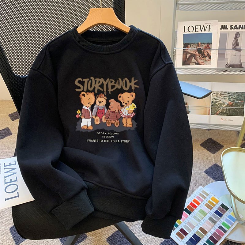 Áo sweater nữ dáng rộng dày - Áo nỉ thu đông unisex local brand -  Loza G0089_thumbnail_13