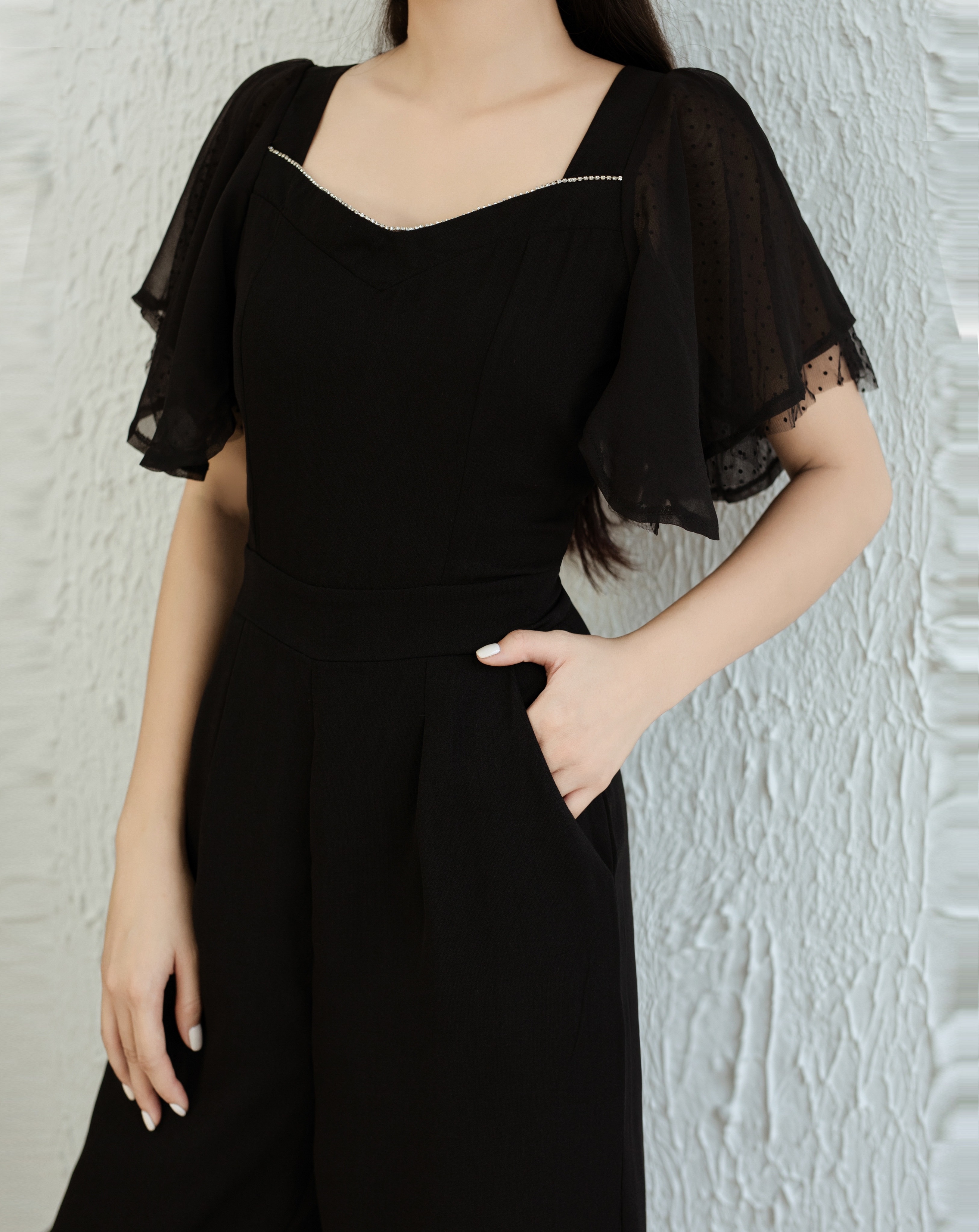 Jumpsuit thiết kế tay cánh tiên phối đá_thumbnail_3