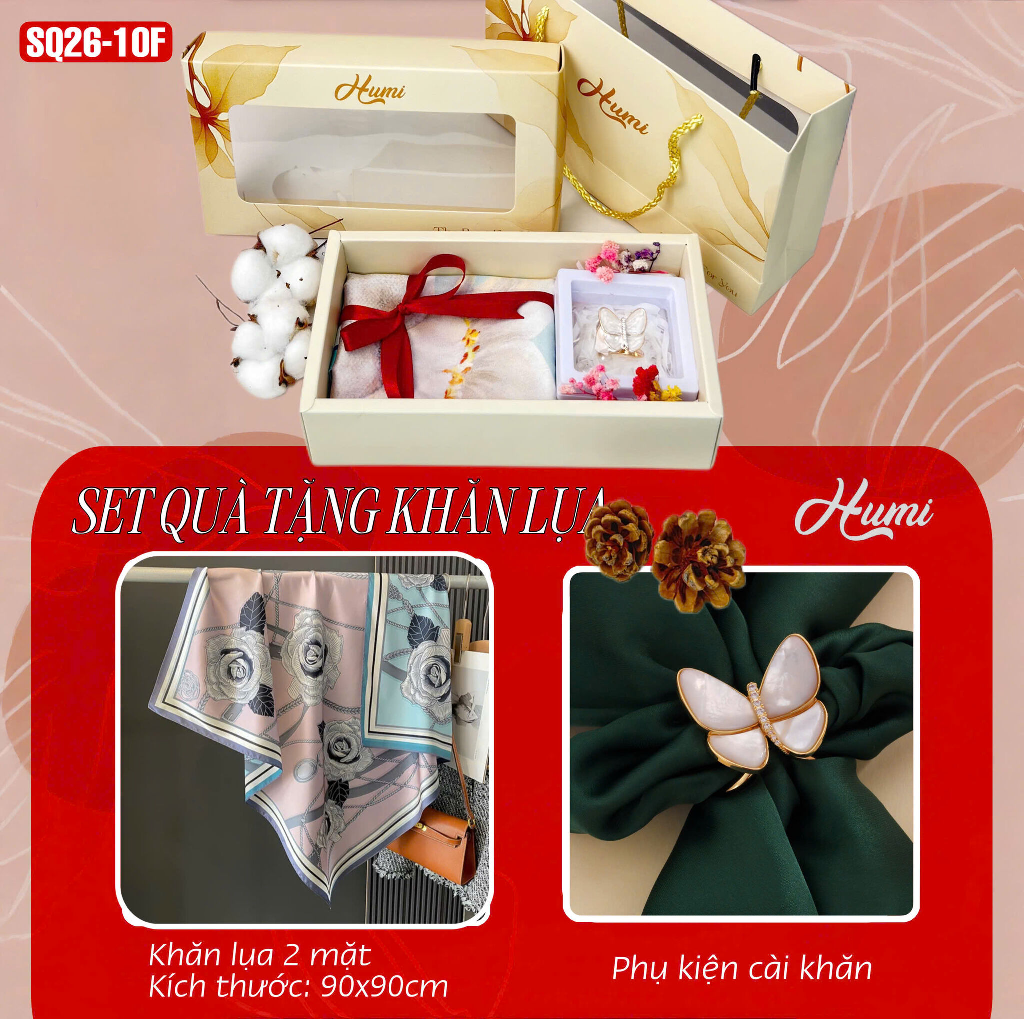 SET QUÀ KHĂN 90 (SQ26-10F)