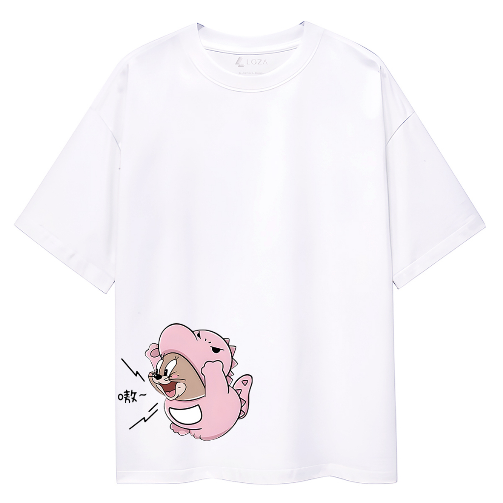Áo cặp đôi nam nữ Tom & Jerry - Áo thun unisex local brand Loza AD01_thumbnail_3