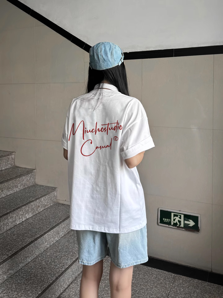 Áo thun nữ form rộng local brand ATD1538 Miucho vải cotton thoáng mát cổ tròn in basic_thumbnail_2