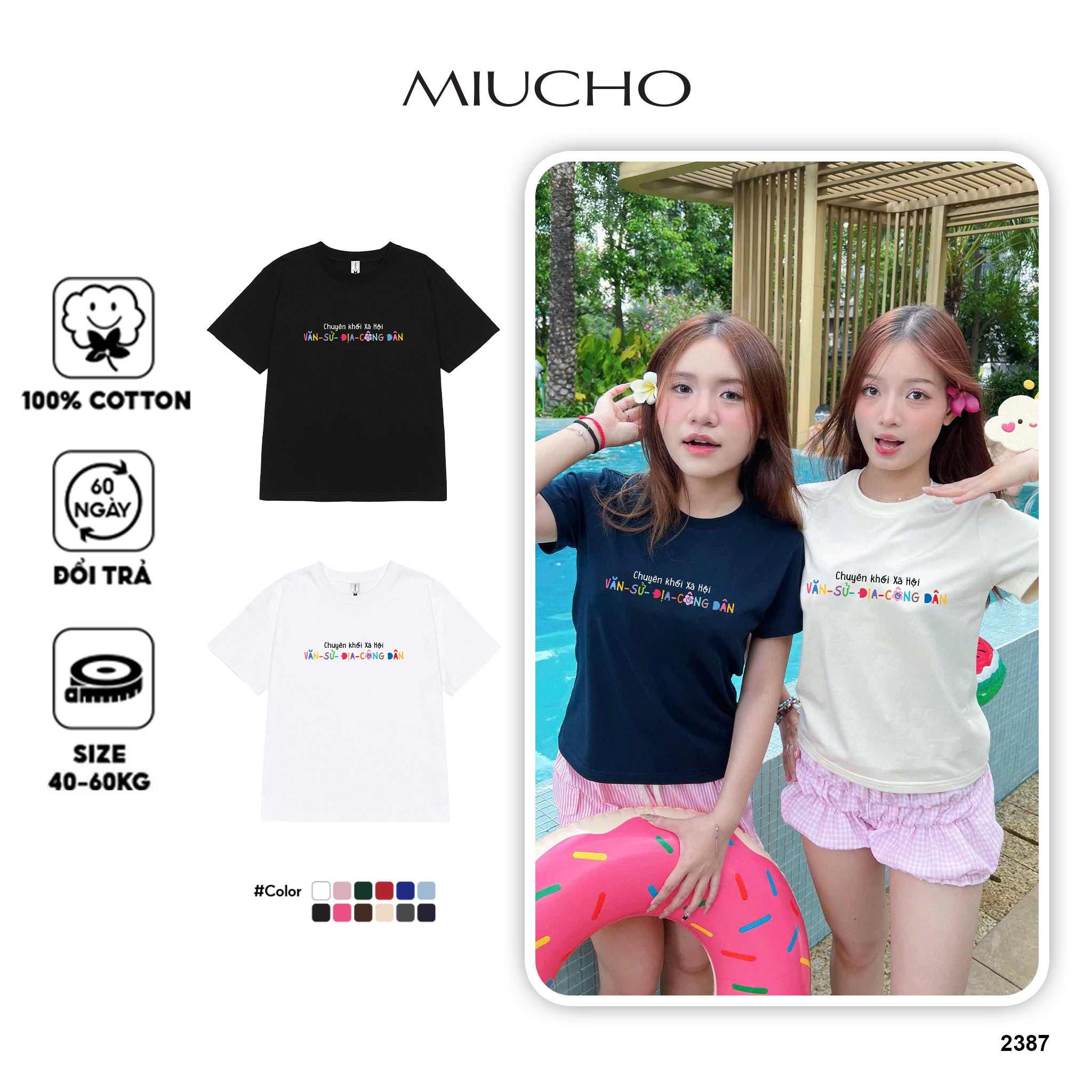Áo thun baby tee dễ thương ABD2387 Miucho chất vải cotton co giãn thoáng mát cao cấp in Typography_thumbnail_1