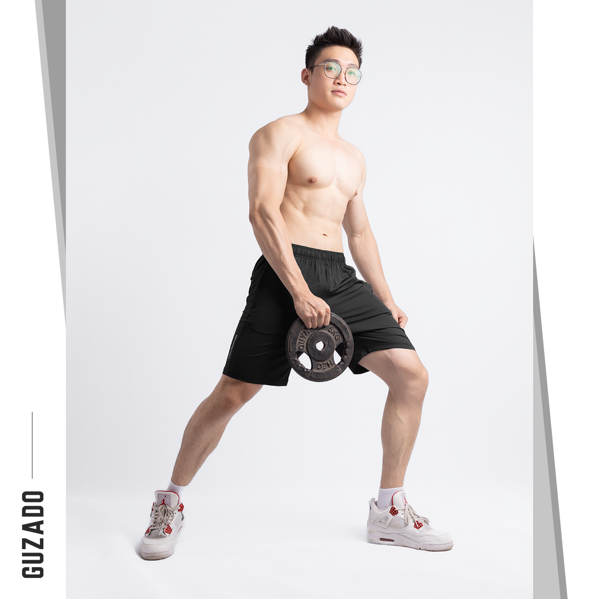 Quần Short Thể Thao GUZADO Vải Thun SIÊU CO GIÃN GSR02_thumbnail_5