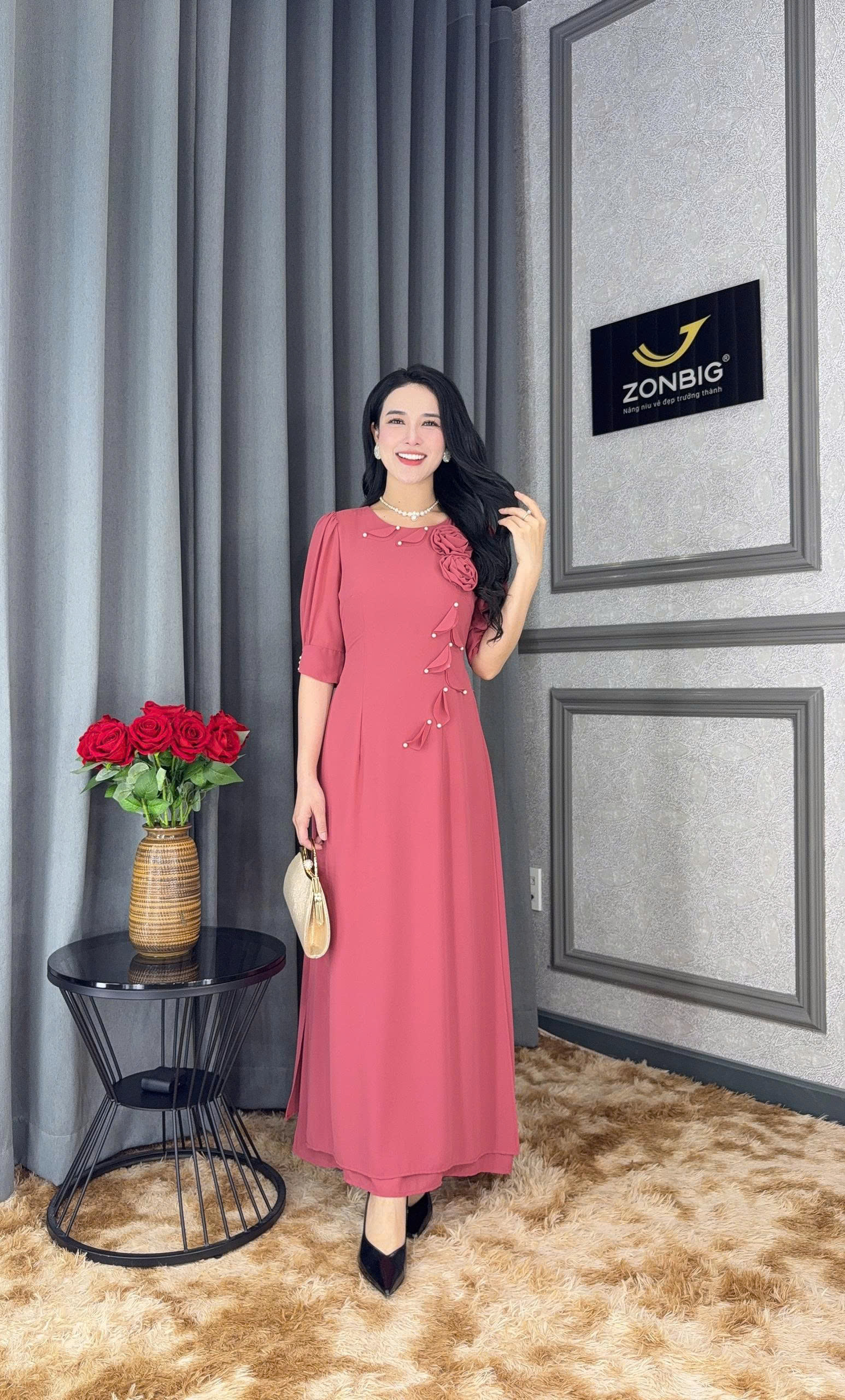 Đầm giả áo dài - Y1429 - Thương hiệu Zonbig_thumbnail_7