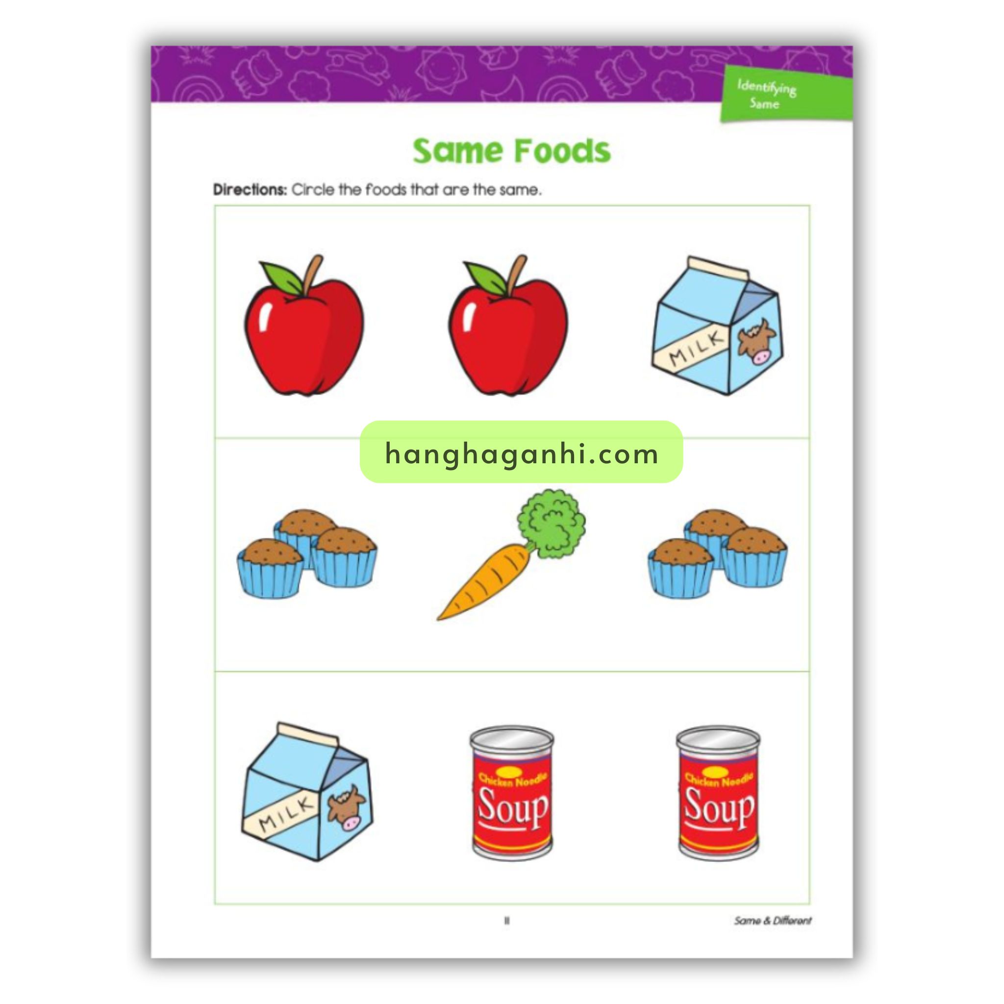 Spectrum 3+ Same & Different Basic Beginnings, sách Mỹ cho bé_thumbnail_13