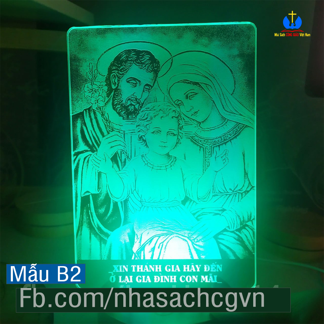 Đèn 3D Gia Đình Thánh Gia B2