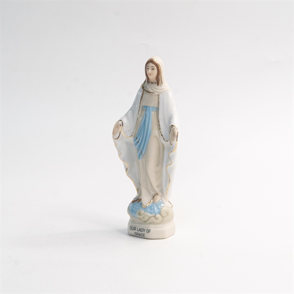 Tượng sứ Đức Mẹ Ban Ơn 11cm Trắng ✔_thumbnail_1