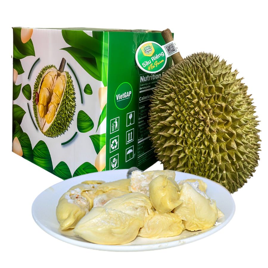 Trái - Sầu Riêng Chuồng Bò cổ - khui sầu