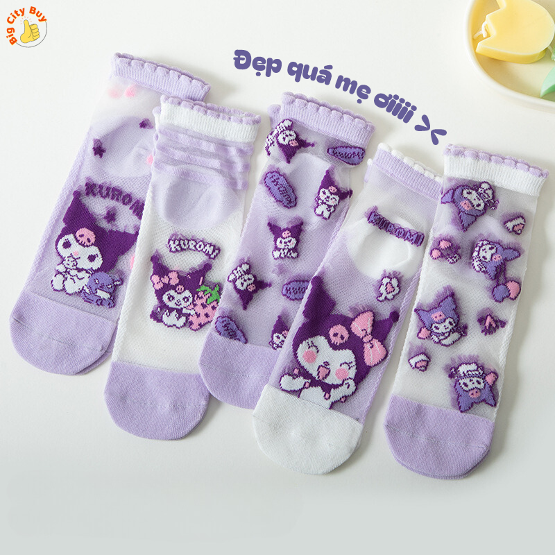SET 5 Đôi Tất Ngắn KUROMI_thumbnail_1