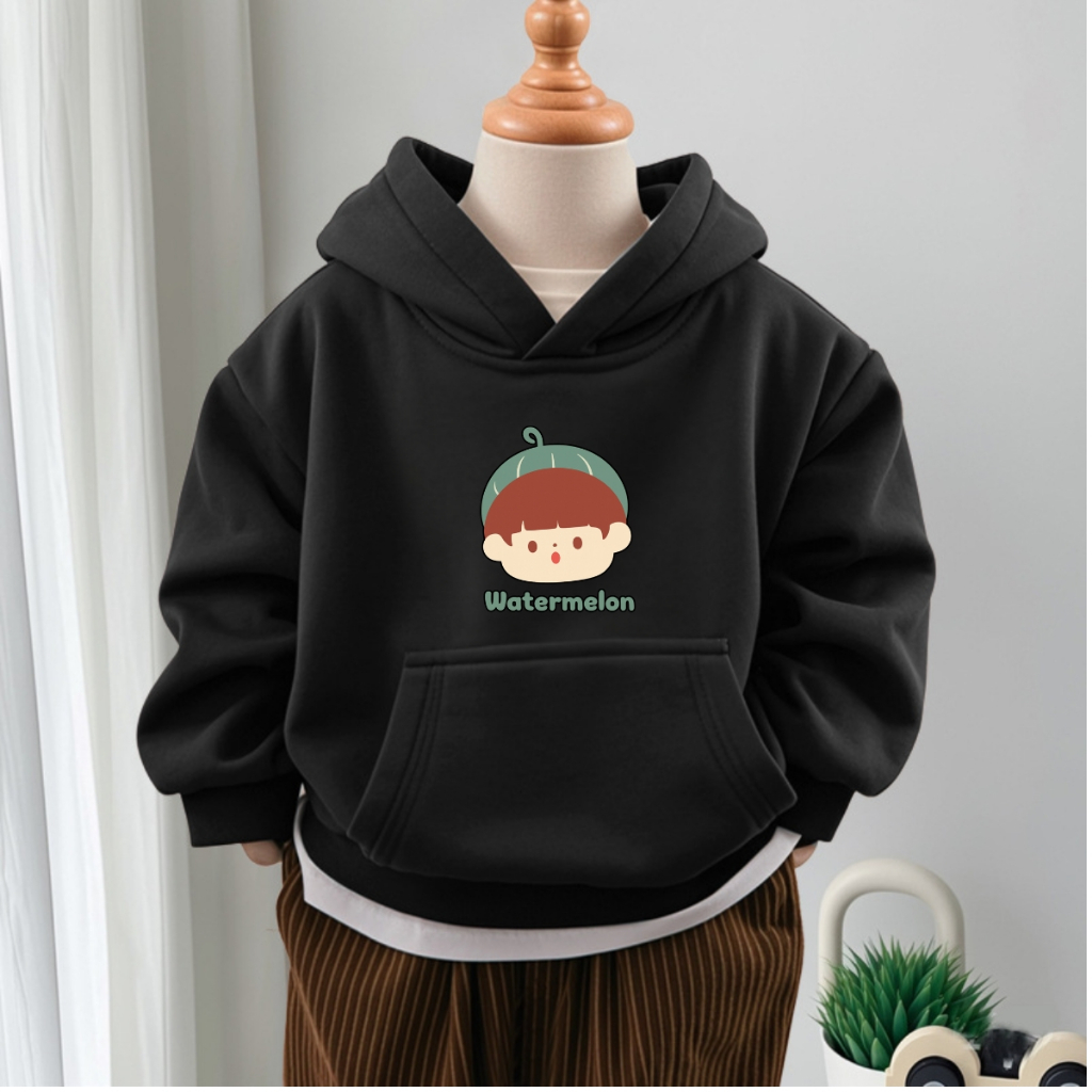 Áo nỉ hoodie bé trai in hình cậu bé Watermelon - Loza Kids HN3431_thumbnail_1